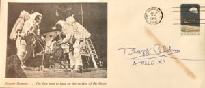 Cover with Apollo 11 Astronauts with Apollo 8 Stamp Postmarked July 20, 1969