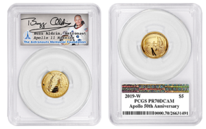 5 dollar gold coin apollo 11 buzz aldrin